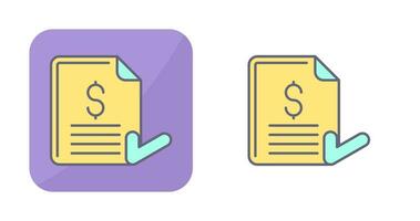 Invoice Vector Icon