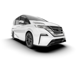 blanc moderne voiture isolé sur transparent Contexte. 3d le rendu - illustration png