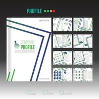 company profile design for you and any use vector