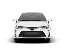 blanc moderne voiture isolé sur transparent Contexte. 3d le rendu - illustration png