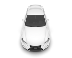 wit stad auto geïsoleerd Aan transparant achtergrond. 3d renderen - illustratie png