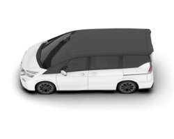 blanc moderne voiture isolé sur transparent Contexte. 3d le rendu - illustration png