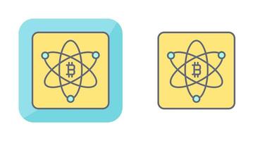 Bitcoin Science Vector Icon