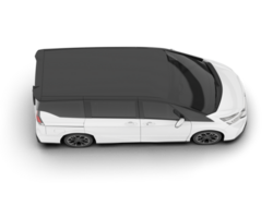 blanc moderne voiture isolé sur transparent Contexte. 3d le rendu - illustration png