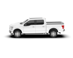 White pickup truck isolated on transparent background. 3d rendering - illustration png