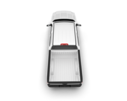 White pickup truck isolated on transparent background. 3d rendering - illustration png