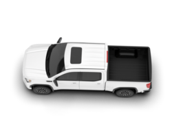 White pickup truck isolated on transparent background. 3d rendering - illustration png