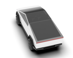 White pickup truck isolated on transparent background. 3d rendering - illustration png