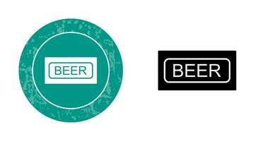 Beer Sign Vector Icon