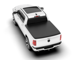 White pickup truck isolated on transparent background. 3d rendering - illustration png