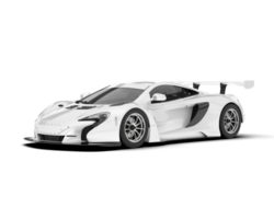 Weiß Sport Auto isoliert auf transparent Hintergrund. 3d Rendern - - Illustration png