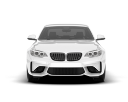 wit sport auto geïsoleerd Aan transparant achtergrond. 3d renderen - illustratie png