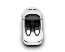 White sport car isolated on transparent background. 3d rendering - illustration png