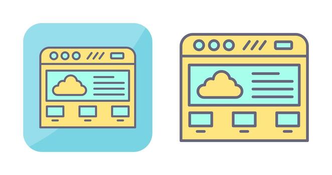 Cloud Computing Vector Icon
