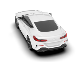 branco esporte carro isolado em transparente fundo. 3d Renderização - ilustração png