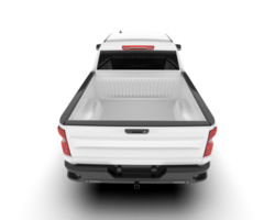 White pickup truck isolated on transparent background. 3d rendering - illustration png