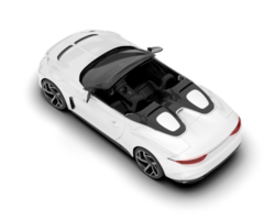 vit sport bil isolerat på transparent bakgrund. 3d tolkning - illustration png