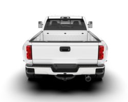 White pickup truck isolated on transparent background. 3d rendering - illustration png