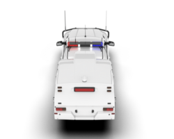 White pickup truck isolated on transparent background. 3d rendering - illustration png