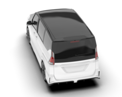 blanc moderne voiture isolé sur transparent Contexte. 3d le rendu - illustration png