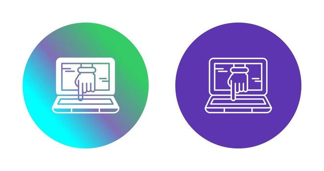 Computer Hacking Vector Icon