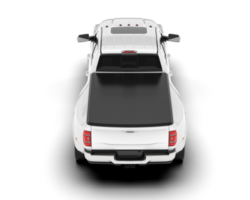 White pickup truck isolated on transparent background. 3d rendering - illustration png