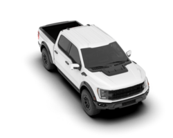 wit oppakken vrachtauto geïsoleerd Aan transparant achtergrond. 3d renderen - illustratie png