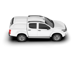 White pickup truck isolated on transparent background. 3d rendering - illustration png