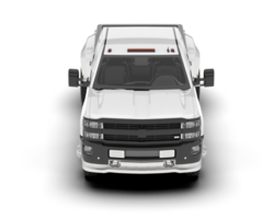 White pickup truck isolated on transparent background. 3d rendering - illustration png