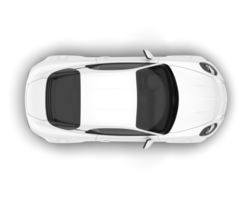 blanc sport voiture isolé sur transparent Contexte. 3d le rendu - illustration png