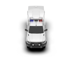 White pickup truck isolated on transparent background. 3d rendering - illustration png