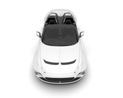 White sport car isolated on transparent background. 3d rendering - illustration png