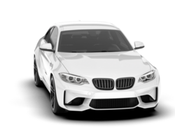 branco esporte carro isolado em transparente fundo. 3d Renderização - ilustração png