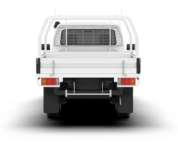 White pickup truck isolated on transparent background. 3d rendering - illustration png