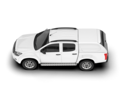 White pickup truck isolated on transparent background. 3d rendering - illustration png