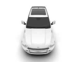 White pickup truck isolated on transparent background. 3d rendering - illustration png