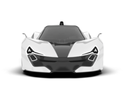 White sport car isolated on transparent background. 3d rendering - illustration png