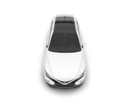 branco moderno carro isolado em transparente fundo. 3d Renderização - ilustração png