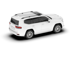 Weiß suv auf transparent Hintergrund. 3d Rendern - - Illustration png