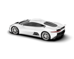 bianca sport auto isolato su trasparente sfondo. 3d interpretazione - illustrazione png