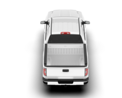 White pickup truck isolated on transparent background. 3d rendering - illustration png