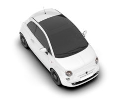 White luxury car isolated on transparent background. 3d rendering - illustration png