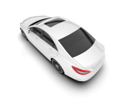 blanc moderne voiture isolé sur transparent Contexte. 3d le rendu - illustration png