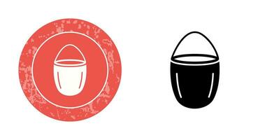 Unique Water Bucket Vector Icon