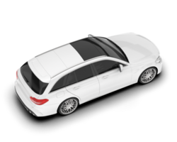 blanco moderno coche aislado en transparente antecedentes. 3d representación - ilustración png