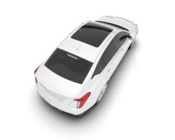 Weiß Stadt Auto isoliert auf transparent Hintergrund. 3d Rendern - - Illustration png