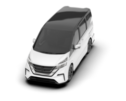 blanc moderne voiture isolé sur transparent Contexte. 3d le rendu - illustration png