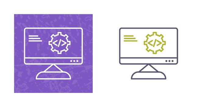 Unique Code Optimization Vector Icon