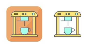 icono de vector de máquina de café único