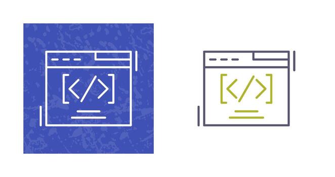 Web Coding Vector Icon